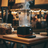 Automatic Steam Tea Brewer Fast Boiling Electric Tea Brewer Beverage Warmer Dispenser Boil-Dry Protection for Restaurant