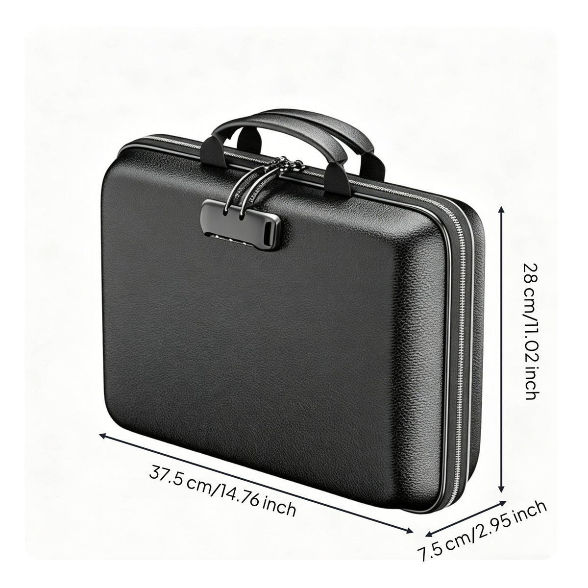 Portable Accordion File Case Large Capacity Fireproof Document Box for Office