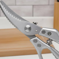 Chicken Bone Scissors Ergonomic Handle Fowl Shears Lock Heavy Duty Kitchen Shears for Home Cooks