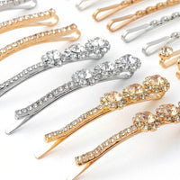 Simple Hair Pins for Women, Electroplated Design, for Bridal Hairstyle and Side Bangs