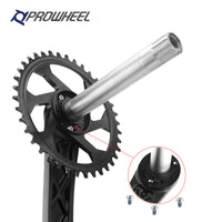 prowheel雪地车牙盘中空一体32T34T36T中锁牙盘胖自行车链轮