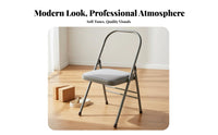 Foldable Design Iyengar Mind-Body Chair Anti-Slip Feet Mind-Body Auxiliary Chair Sturdy Construction Stretching Assistance Stool Heavy-Duty Frame for Beginners, Seniors, Home Gym