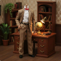 1:6 Scale Doll Suit Tailored Lapel Miniature Clothing Set Front Pockets
