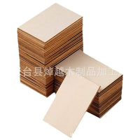 现货10*15cm矩形木片 DIY儿童涂鸦长方形手绘涂鸦木片