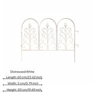 Decorative Metal Fence Panel Climbing Plant Support for Yard, Walkway, Gardeners
