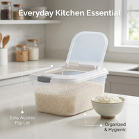 Food Storage Containers Airtight, Kitchen - Rice Bucket, Thickened Barrel Wall F #variant:5L