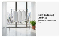 Foldable three-leggedod Drying Rack Floor-Standing Portable Garment Stand for Balcony