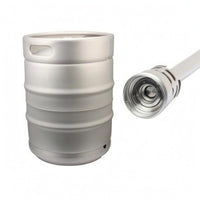 50L Beer Keg Handhold Openings Stainless Steel Keg Silver Drink Storage