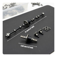 Front and Rear Differential Set Upgraded Part 1/12 Scale Car Axle Differential RC Car Axle Assembly for Outdoor Adventure