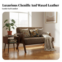 2-Seater Wooden Loveseat Retro Design 2-Seater Loveseat Retroretroera Modern Modern & Design Sturdy Wood Frame for Two People