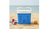 Portable Insulated Cooler Box Compact Hard-Shell Cooler Lightweight Ice Chest with Handle for Campers, Picnickers