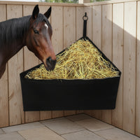 Hay Bag with Adjustable Strap Triangular Hay Bag with Mesh Easy to Hang