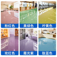 外贸仿大理石地坪漆自流平车间水泥地平漆室外耐磨环氧彩砂地坪漆