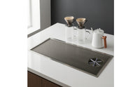 Cup Washing Drain Rack Countertop Coffee Drip Tray Rectangular Drip Tray with Drain Fitting for Baristas