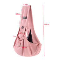 Pet Sling Carrier Waffle-Weave Crossbody Dog Carrier Large-Capacity