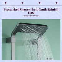 Digital temp control LED shower
