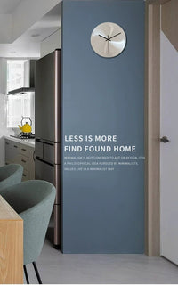 Round Metal Wall Clock with Industrial Style