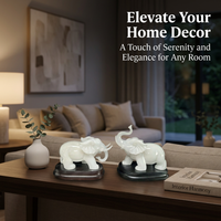 Stone Elephant Statue Decor, Feng Shui Elephants Pair Statues, Decorative Elepha #variant:10-11*6*7-8 cm (Small)