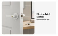 Easy Installation Interior Door Handle Lock Long-Lasting Universal Door Lever Handle Effortless Operation Ergonomic Design for Homeowners, DIY Enthusiasts, Contractors, Bathroom, Bedroom, Living Room, Office