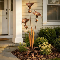 Calla Lily Garden Stake Outdoor Calla Lily Stake Rustic for Patio, Gardeners