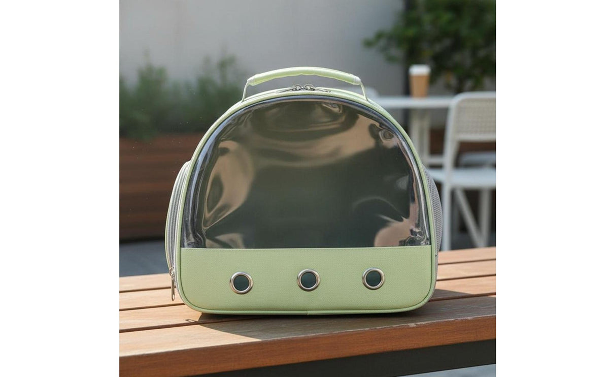 Pet Carrier Backpack Lightweight Small Animal Travel Bag Removable Washable Mat Clear View Animal Travel Bag for Pet Checkup Visits