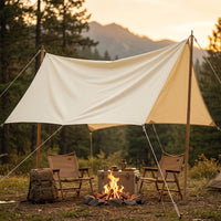 Polyester Fabric, Plain, Waterproof, Light-shielding Cloth, 300D, Wide Width 2m, Roll, Cream, Outdoor, Camping, Events, DIY