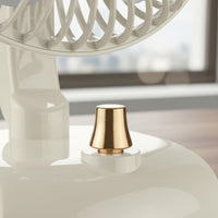 Retro Desktop Fan Automatic Oscillation USB Oscillating Fan for Office, Students