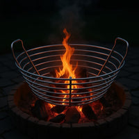 Stainless Steel Coals Basket Heavy Duty Wire Mesh Coals Basket Uniform Heating Distribution