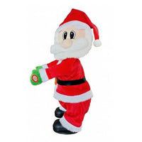 Battery Powered Musical Santa Figurine Spanish-Language Theme Musical Santa Figure
