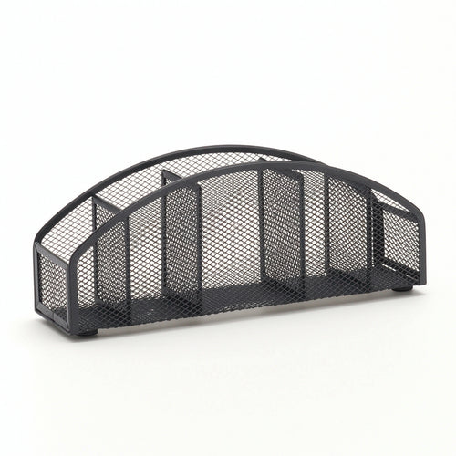 Desk Organizer with Compartments Metal Mesh Organizer Space-Saving for Dorm Room