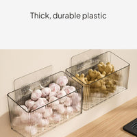 Wall-Mounted Kitchen Storage Basket, Breathable PET