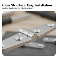 Sturdy Duty Fold Hinge Saltwater-Resistant Grade Stainless Steel Hinge Rustproof Mirror Polished Finish for Boat Owners