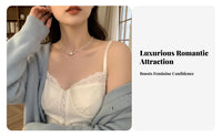 Delicate Chain Necklace Light Luxury Dainty Chain Necklace Elegant Gracefully Slender Pendant Choker for Girls, Special Occasions, Party, Date Night