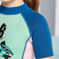 Kids 2mm Thermal Swimsuit Jellyfish Protection Single Piece Thermal Swimsuit Children's Neoprene Water Guard Flatlock Stitching