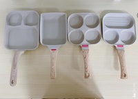 Non-Stick Frying Pan with Four Holes for Eggs and Steak