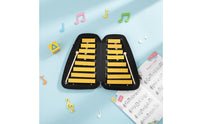 16-Note Aluminum Xylophone Color Coded Keys Double-Row Metal Xylophone Lightweight Music Education Music Instrument for Kids, Kindergarten