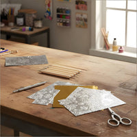 Embossing Foil Sheet Versatile Double-Sided Foil Paper Easy to Shape for Artists