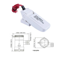 Ignition Protected Automatic Bilge Pump Switch 20 Amp Marine Buoyant Switch Red Cable Lead Boat Equipment Black Connector