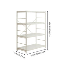 4-Tier Storage Rack Freestanding Furniture Stable for Living Room, Homeowners