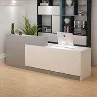 1 Piece Retail Checkout Counter Scratch Resistant Reception Desk Sturdy Construction Storage Workspace Suitable for Receptionists Boutique Business Entrance