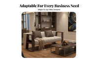 Modern Design Sofa, Armchair and Coffee Table Combo Minimalist design Multi-Person Settee sturdy Construction Reception Seating Soft Upholstery for Office Managers, Business Owners, Interior Designers, Waiting Room