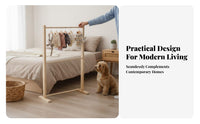 Miniature Pet Wardrobe Floor-Standing Design Garment Rack Minimalist aesthetic