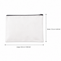 Women's Cosmetic Bag 23x17cm, Canvas Toiletry Bag with Zipper, Portable Toiletry Pouch for Makeup and Skincare Products, Cream