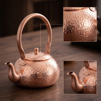 Hammered Copper Tea Kettle Compact Copper Kettle Stovetop Teapot