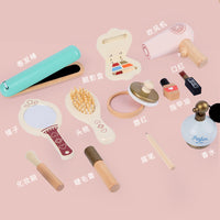 儿童化妆品玩具女孩彩妆玩具木制化妆包套装过家家礼品