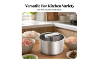 Smooth Metallic-Like Finish Stainless Steel Meatball Maker Easy Cleaning Hand Press Meatball Mold Wide Opening for Food Prep