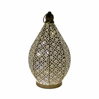 Moroccan Design Metal Lantern Hanging and Tabletop Moroccan Design Lantern