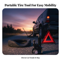 Portable Tire Changer Tool No Power Required Portable Tire Changing Tool Easy to Use Hand Bead Breaker Machine for DIY Enthusiasts, Auto Shop, Garage