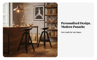 rotating High Stool with Molded Seat Modern Design Counter Chair Easy to Clean Stable Base for Adults, Cafe, Bistro, Dining Room