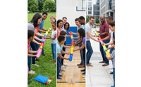 Team-Building Ball Track with Storage Bag Cooperative U-Shaped Track Game Portable Low-Height for Outdoor Group Games